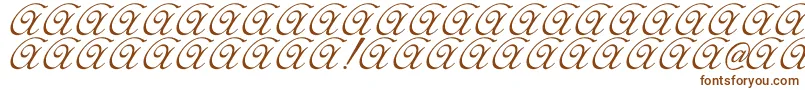 Elzevir-fontti – ruskeat fontit valkoisella taustalla