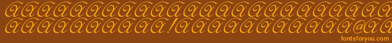 Elzevir Font – Orange Fonts on Brown Background