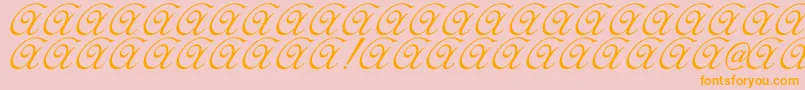 Elzevir Font – Orange Fonts on Pink Background