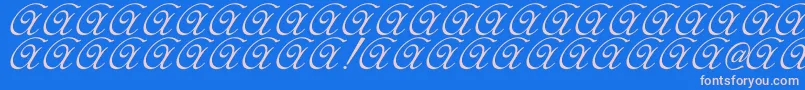 Elzevir Font – Pink Fonts on Blue Background