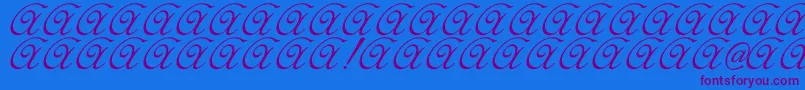 Elzevir Font – Purple Fonts on Blue Background