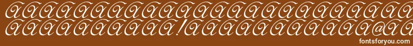 Elzevir Font – White Fonts on Brown Background