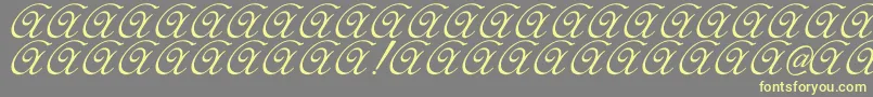 Elzevir Font – Yellow Fonts on Gray Background