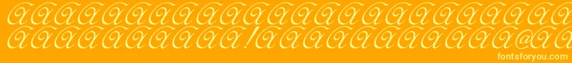 Elzevir-Schriftart – Gelbe Schriften auf orangefarbenem Hintergrund