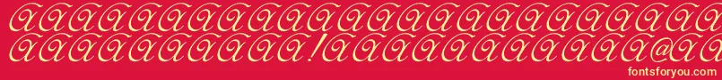 Elzevir Font – Yellow Fonts on Red Background