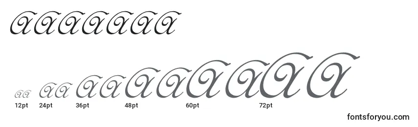 Elzevir Font Sizes