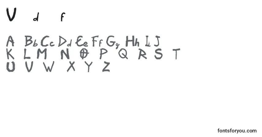 Шрифт Vaudoorf – алфавит, цифры, специальные символы