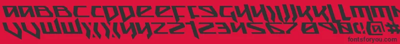 fuente Snubfighterl – Fuentes Negras Sobre Fondo Rojo
