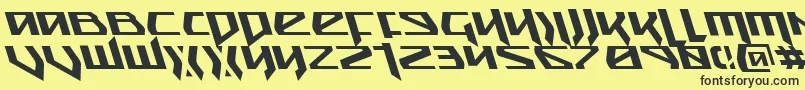 Snubfighterl Font – Black Fonts on Yellow Background