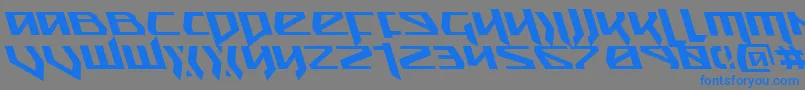 Snubfighterl-Schriftart – Blaue Schriften auf grauem Hintergrund