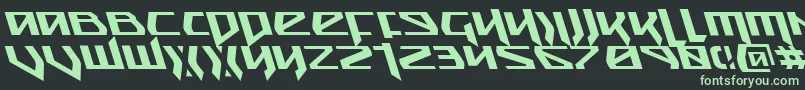 Шрифт Snubfighterl – зелёные шрифты на чёрном фоне