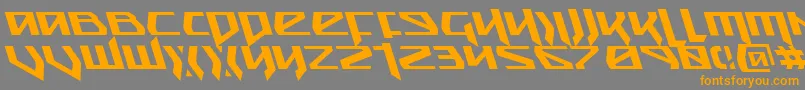 Snubfighterl Font – Orange Fonts on Gray Background