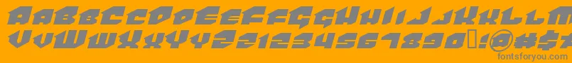 Vanhelsing Font – Gray Fonts on Orange Background