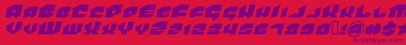 Vanhelsing Font – Purple Fonts on Red Background