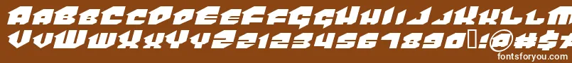 Vanhelsing Font – White Fonts on Brown Background