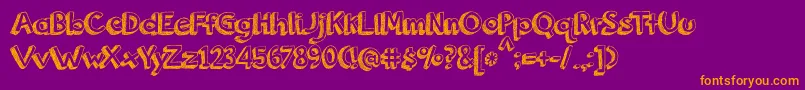 OrangeJuice2.0 Font – Orange Fonts on Purple Background