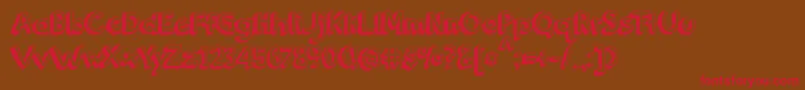 OrangeJuice2.0 Font – Red Fonts on Brown Background