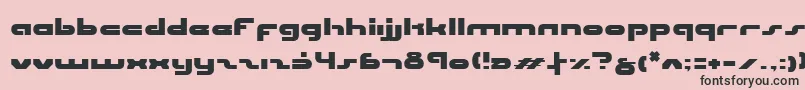 Unisolv3 Font – Black Fonts on Pink Background