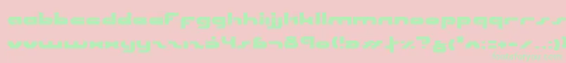 Unisolv3 Font – Green Fonts on Pink Background