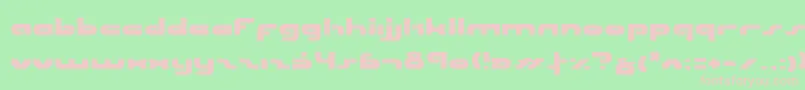 Unisolv3 Font – Pink Fonts on Green Background