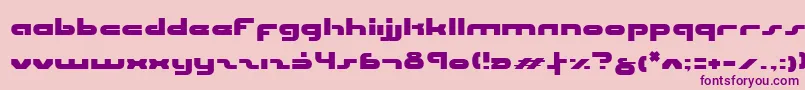 Unisolv3 Font – Purple Fonts on Pink Background