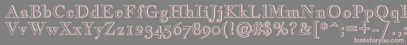 JacquesfrancoisshadowRegular Font – Pink Fonts on Gray Background