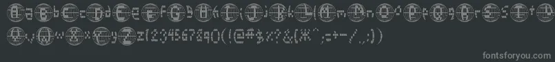 Шрифт D2k – серые шрифты на чёрном фоне