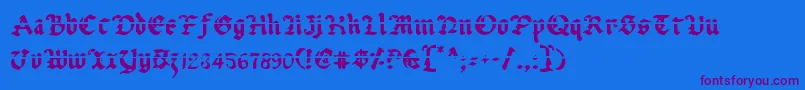 fuente UberhГ¶lmeLazar – Fuentes Moradas Sobre Fondo Azul