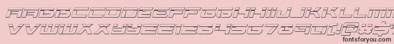 fuente Vorpal3Dital – Fuentes Negras Sobre Fondo Rosa
