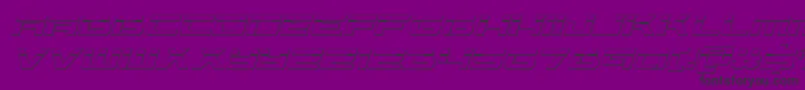 Vorpal3Dital Font – Black Fonts on Purple Background