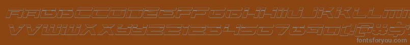 More about Vorpal3Dital Font Vorpal3Dital Font – Gray Fonts on Brown Background