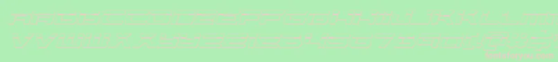 Vorpal3Dital Font – Pink Fonts on Green Background