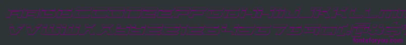 Vorpal3Dital Font – Purple Fonts on Black Background