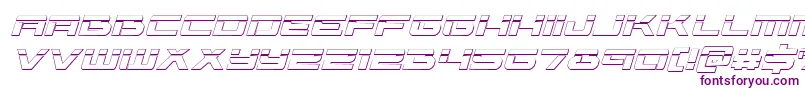 Vorpal3Dital Font – Purple Fonts on White Background