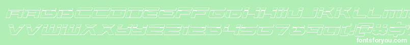 Vorpal3Dital Font – White Fonts on Green Background