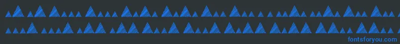 Шрифт Morsemountaincode – синие шрифты на чёрном фоне