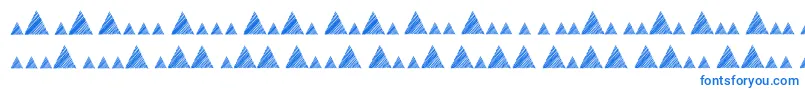Czcionka Morsemountaincode – niebieskie czcionki