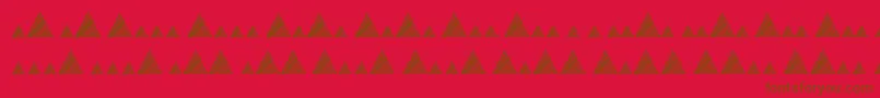 Morsemountaincode Font – Brown Fonts on Red Background
