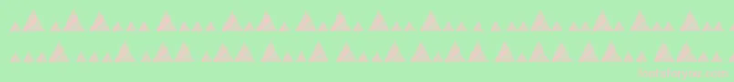 Morsemountaincode Font – Pink Fonts on Green Background