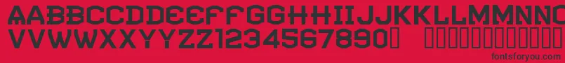 CfatlantideRegular Font – Black Fonts on Red Background