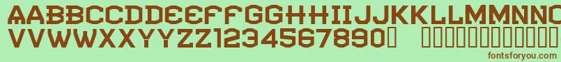 CfatlantideRegular Font – Brown Fonts on Green Background