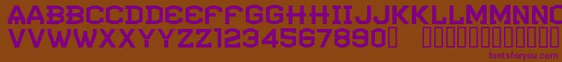 CfatlantideRegular Font – Purple Fonts on Brown Background