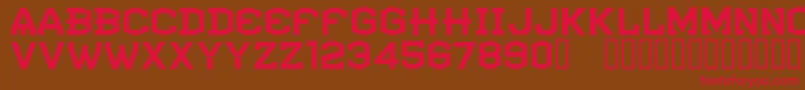 CfatlantideRegular Font – Red Fonts on Brown Background