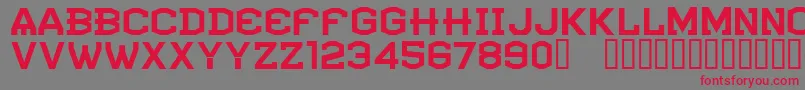 CfatlantideRegular Font – Red Fonts on Gray Background