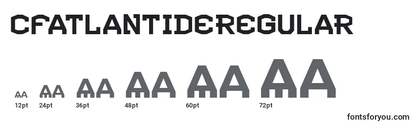 Размеры шрифта CfatlantideRegular