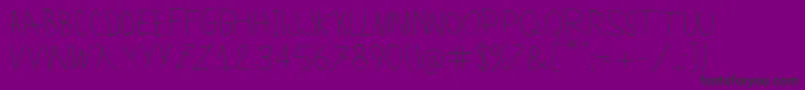 LamiarLight Font – Black Fonts on Purple Background