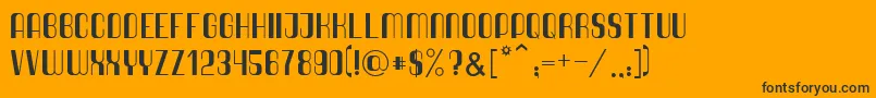 Quimbie Font – Black Fonts on Orange Background