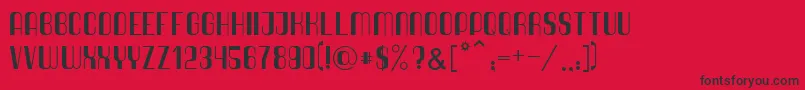 Quimbie Font – Black Fonts on Red Background