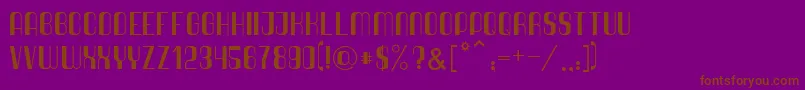 Quimbie Font – Brown Fonts on Purple Background