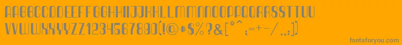 Quimbie Font – Gray Fonts on Orange Background